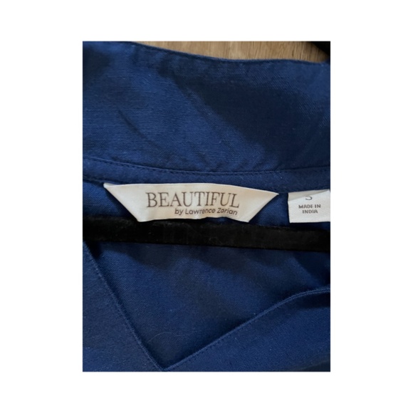 Conservative embroidered high low lagenlook Tunic Top V neck Blouse Boho - Picture 5 of 6